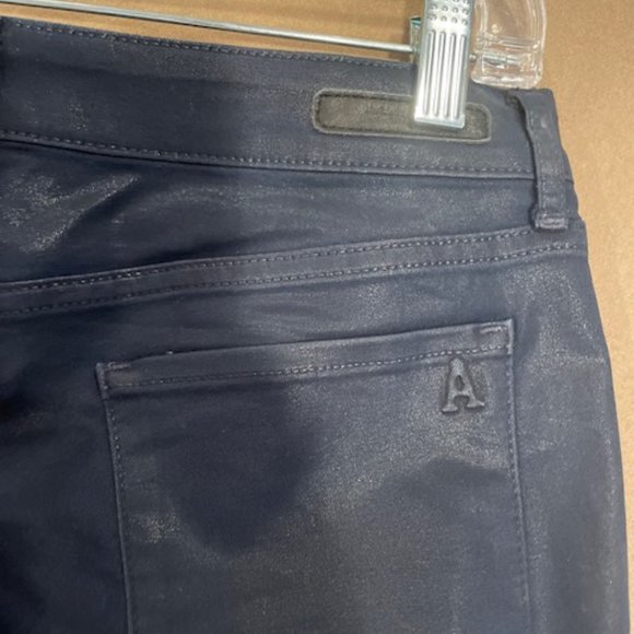 Articles of Society Mya Coated Blue Skinny Jeans - Size 28 - Picture 7 of 12